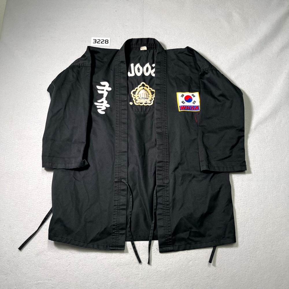 Kuk Sool Won Instructor Uniform Black Stitched 3 Korea Patch Martial Arts